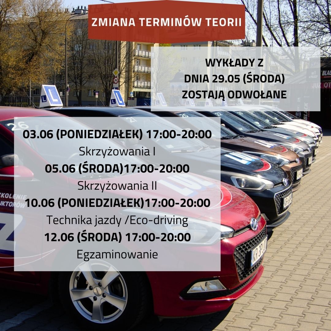 ZMIANA TERMINU WYKŁADÓW